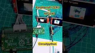 Testing the speed between RaspberryPi ZERO and RP2040 #raspberrypi #diy #circuitpython
