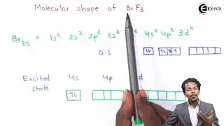 Molecular Shape of BrF3 - P-Block Elements - Chemistry Class 12