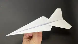 Comment faire un Avion en Papier qui vole loin | Un avion en papier vole comme un chasseur