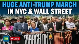 Anti Trump Rally | Al Sharpton leads the March on Wall Street in New York City | N18G