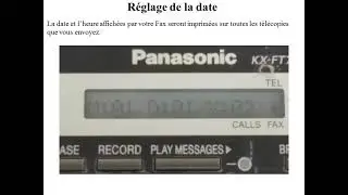 R&eacute;glage du t&eacute;l&eacute;copieur Panasonic, Setting your Panasonic fax machine,كيفية برمجة جهاز الفاكس