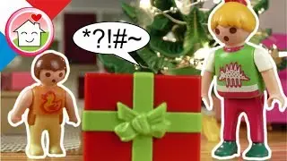 Playmobil en francais Un étrange cadeau - Noël - La famille Hauser