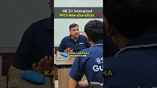 Reality of Hostel Life in Kota 😱 ft. NK Sir | IIT Motivation #shorts #esaral #iitbomby