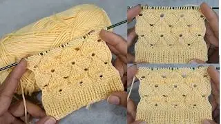 Reversible Knitting Design for cardigan, sweater, shawl, blanket
