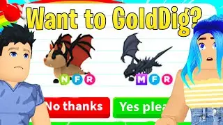 POOR NOOB EXPOSES GOLD DIGGERS (adopt me rich dream pets)