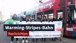 „Warming-Stripes-Bahn“ rollt durch Leipzig | LZ TV Nachrichten