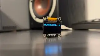 ESP32 running LVGL on SSD1306 OLED I2C