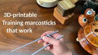 3D-printable training chopsticks that work