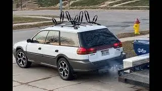 Subaru Outback cold start 0 degree warm up