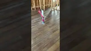 Staining the concrete to look like hardwood flooring you won&rsquo;t believe how it turned out