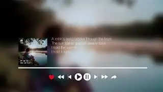 Peaceful Morning - Wp [Lyrics Video] Lo-fi🎵 Melodic Emo