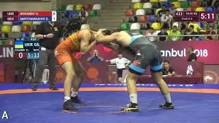 BRONZE FS - 97 kg: O. BYKANOV (UKR) v. G. MATCHARASHVI (GEO)