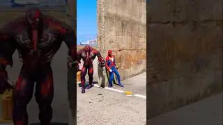Zombies Venom🧟 Vs Spiderman👍Horror Ghost Marvel Toys Marvel Animation #shorts #gta5
