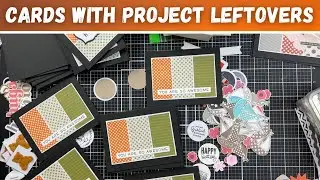 31 cards with leftover supplies / scraps