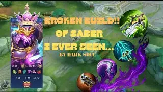 I tried pro build on saber... Really it's banger!!💀🔥 #gameplay #mobilelegends #mlbb 