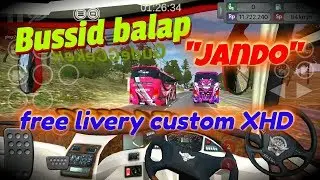 Bussid racing - Jando (free livery custom XHD) - Indonesian bus simulator
