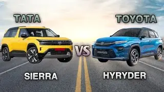 Tata Sierra vs Toyota Urban Cruiser Hyryder Comparison 