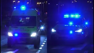 Ambulance Mouscron/ Moeskroen & MUG Kortrijk komen met spoed aan bij CHM Centre Hospitalier Mouscron