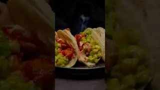 Shrimp Tacos with Avocado-Mango Salsa #shrimptacos #tacosrecipe #dinnerideas #gourmet #foodart #food