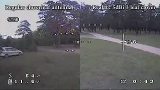 Сравнение обычной дешевой антенны клевера и Realacc 3-leaf 5dBi 50W clover antenna