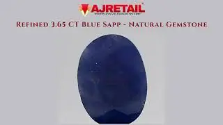 💎 Refined 3.65 CT Blue Sapphire &ndash; Natural Gemstone #neelamstone #ajretail