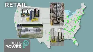 Plug U.S. E-Mobility & Material Handling Customer Map