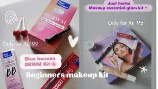 Just Herbs Glam Kit vs Blue Heaven GRWM Kit💌 | Honest Review & Full Face Test | Which One's Worth It