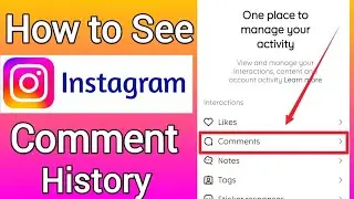 how to see instagram comment history | 2025 #instagram #comment #history