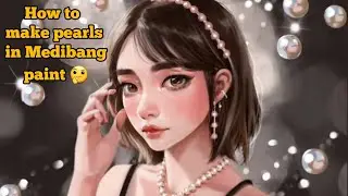 How to make & convert pearls into brush in Medibang Paint #digitalarttutorial