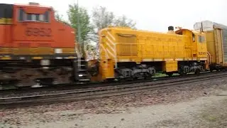 Rare ALCO on BNSF Mixed Freight Train