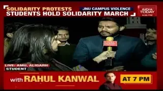 Students From Aligarh Express Solidarity With JNU Over Mob Attack On Students
