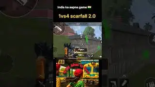 1vs4 gameplay ||scarfall 2.0|| @ScarFall2.0 #shorts #gaming