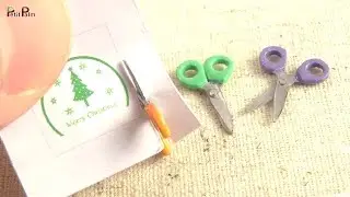 Miniature Scissors (Can actually cut paper) DIY - Petit Palm