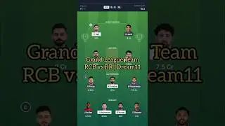 RCB vs RR Dream11 GL Team 🔥 Win Big with These Picks! This Captain Pick Could Win You Lakhs!