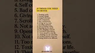 10 Things You Must Detox from Your Lifel #detoxyourlife  #mindclean  #healthymindset