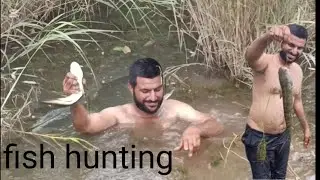 Amezing fishing video hook fishing and hand fishing snakehead catch jump in tha watar fisher men