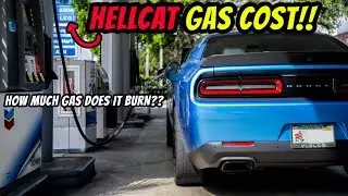 Hellcat Gas Cost!! How Much Gas Does A Manual Hellcat Challenger Use And What Does A WOT Run Cost??