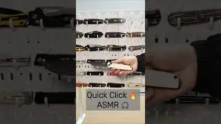 Quick Click ASMR 🎧 | 4 EDC Knives #srmknives#ASMR