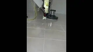 Polishing porcelain tiles #miami #cleaning #grout #miamirealestate #clean