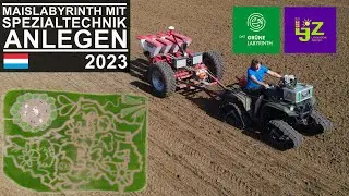Creating a corn maze | Das Gr&uuml;ne Labyrinth | Luxembourg 2023
