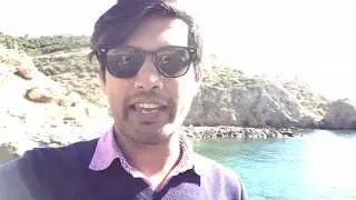 Cala cortina beach - cartagena, spain |Beautiful beach |Travel Vlog