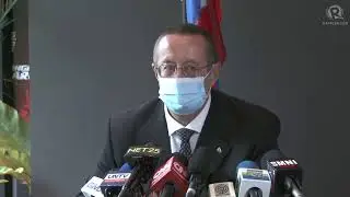 Russian Ambassador Marat Pavlov holds media briefing after a courtesy call on Marcos