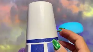 ASMR 🔵 Blue Plastic Cup Tapping on Fuzzy Mic 🎤 | Hollow Cozy Sounds, Relaxing Tingles & Sleep Aid ✨💤