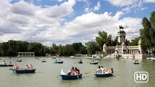 Relaxing Walk in Retiro Park Madrid | Summer Nature & Travel Spain [HD]