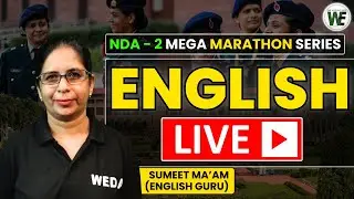 ENGLISH LIVE | NDA - 2 MEGA MARATHON SERIES 2025 | NDA Entrance Exam Preparation