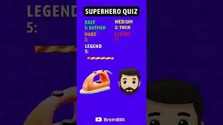 SUPERHERO QUIZ 🦸&zwj;♂️| Easy, Medium, Hard level | Emoji Quiz