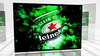 Heineken Cold Beer Bar Stretched Canvas Print Sign