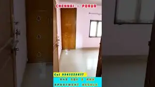 PORUR 840 SQF 2 BHK APARTMENT RESALE ₹50 LAKES
