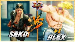 SFV AE 🔥 SAKO (Lucia) vs GUNFIGHT (#1 Online ALEX) | FT3 Set 🔥 SF5 TenSFV