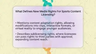 What Defines New Media Rights For Sports Content Licensing? - Sports and Entertainment Law Guru